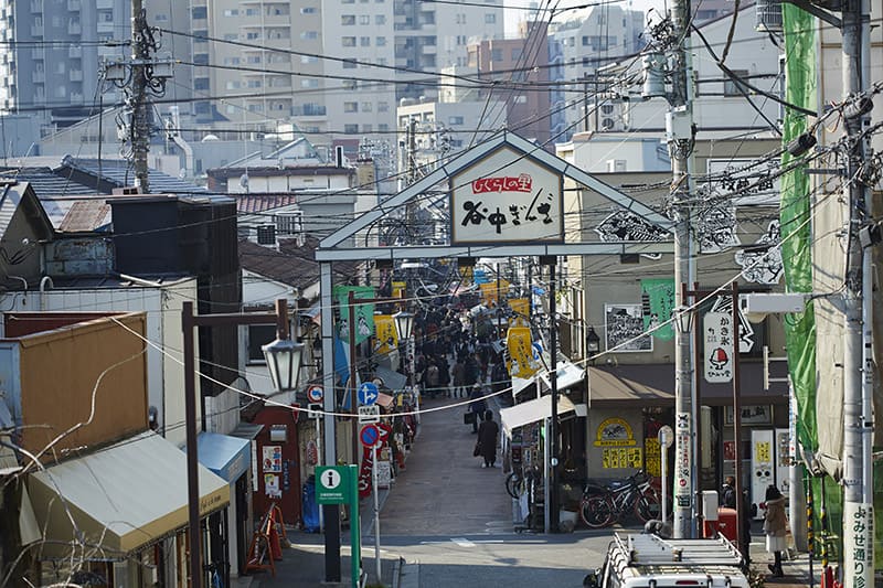 谷中の下町エリア