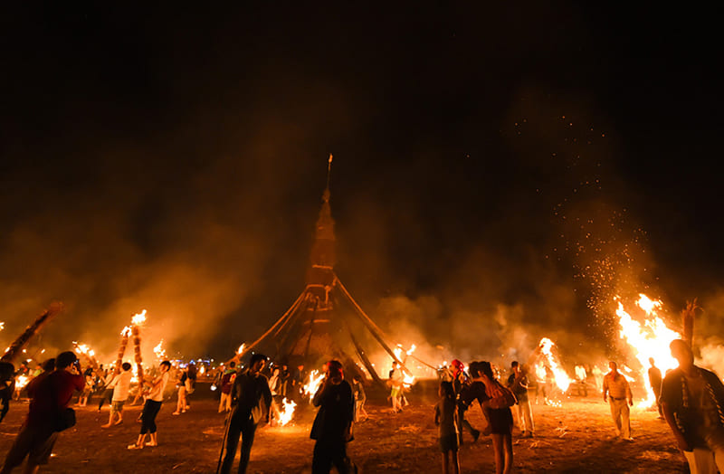 能登島向田の火祭　能登島