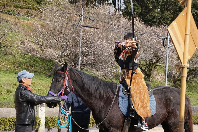 流鏑馬体験　武雄流鏑馬乗馬クラブ